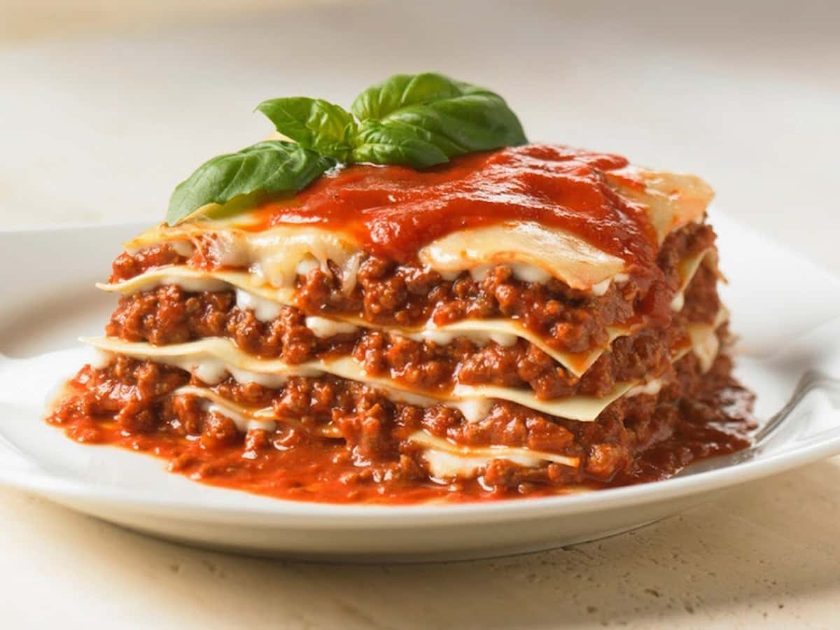  Lasagna in Italy; Flat Long Wide Noodles carbohydrate source 