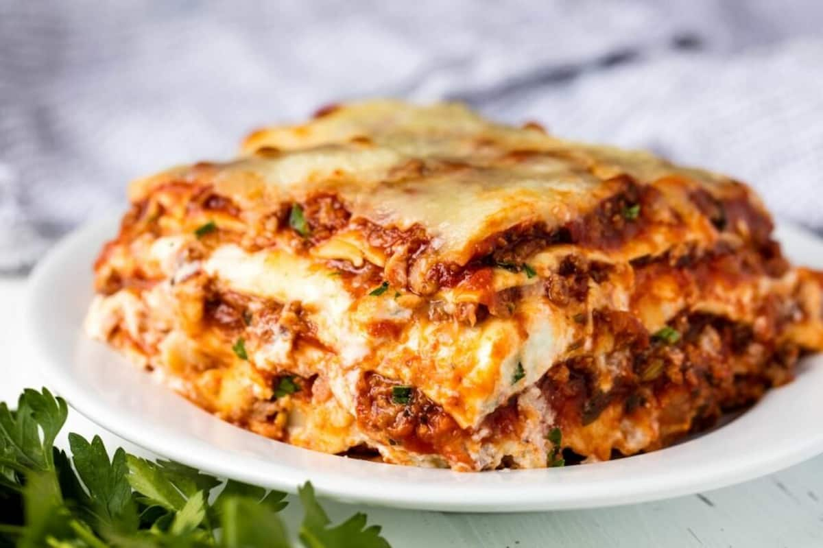  Lasagna in Italy; Flat Long Wide Noodles carbohydrate source 